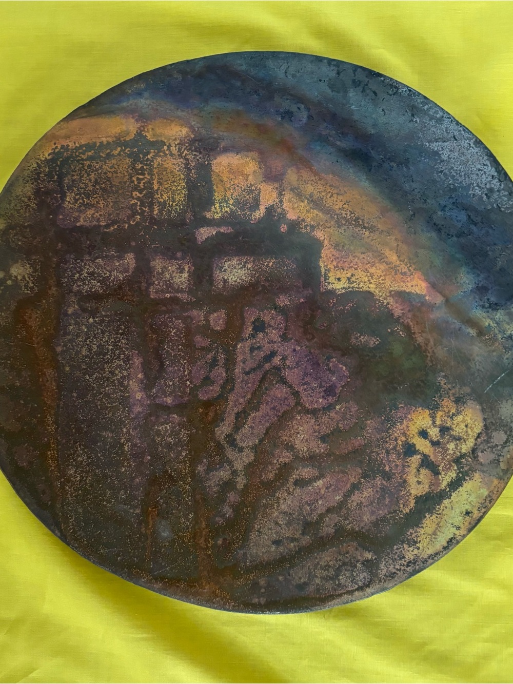 handcrafted ceramic wall plate signed by the artist, Horacio Casillas.
